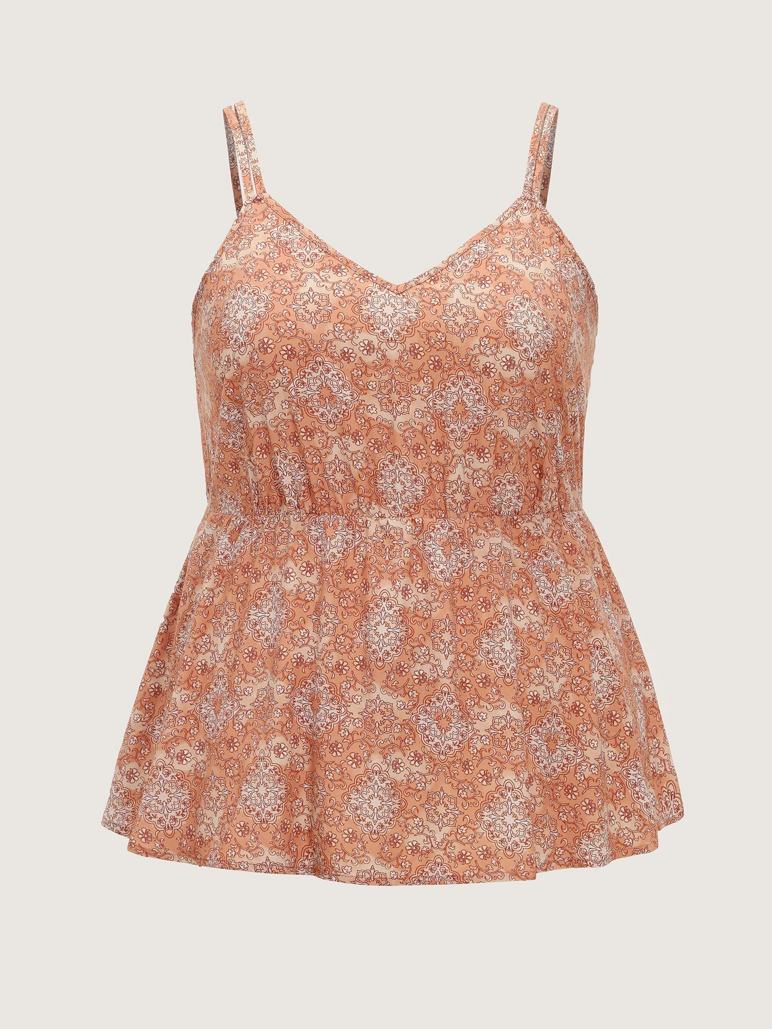 Floral Print V-Neck Tank Top