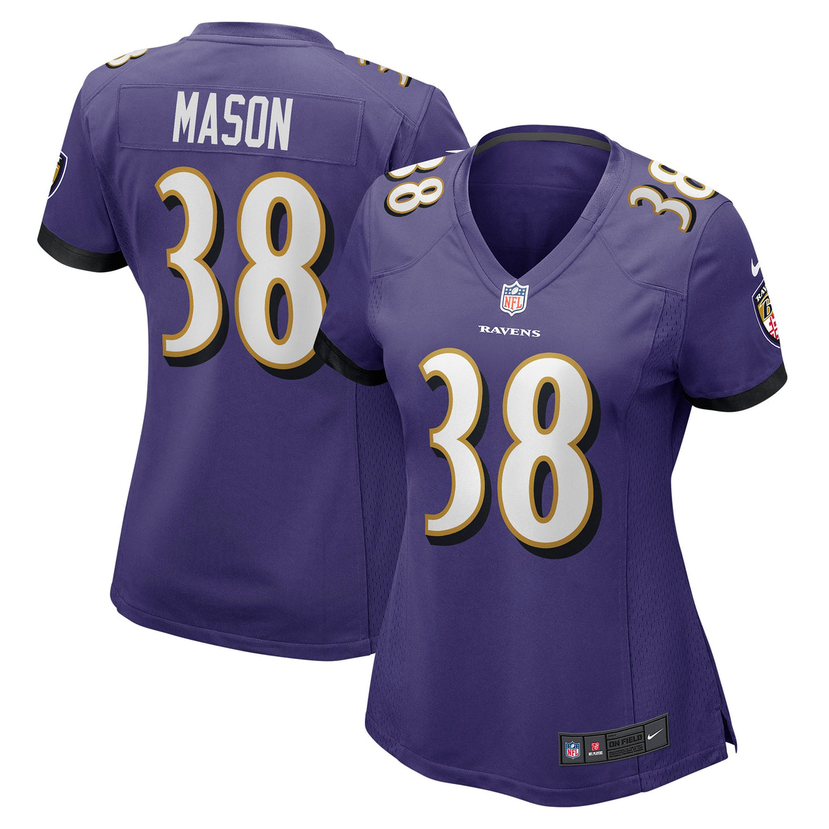 Ben Mason Baltimore Ravens Nike Women s Game Jersey   Purple