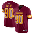 Youth Washington Commanders Montez Sweat Vapor Jersey   Burgundy