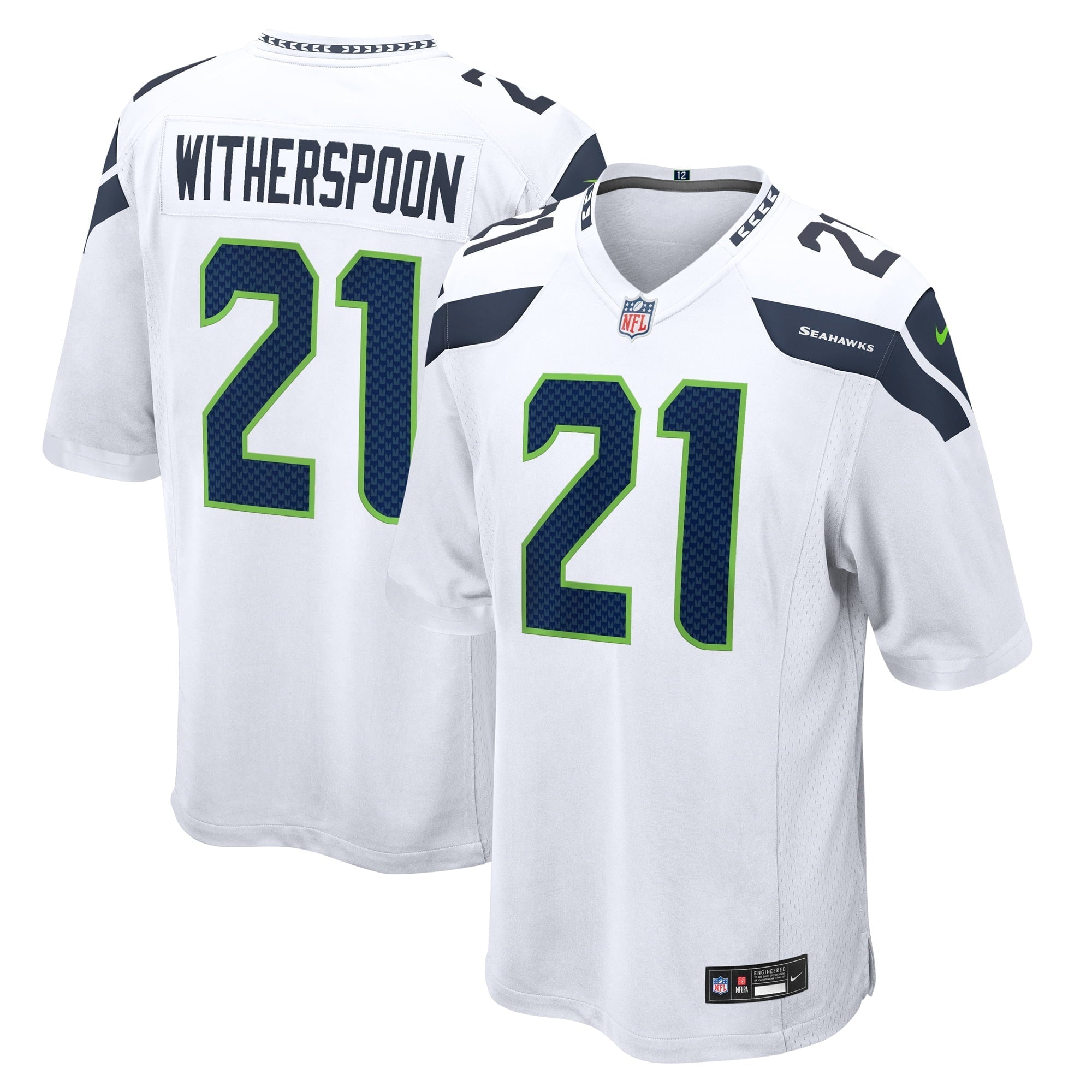 Men s Nike Devon Witherspoon White Seattle Seahawks Away Game Jersey
