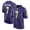 Rashod Bateman Baltimore Ravens Nike Game Player Jersey   Purple