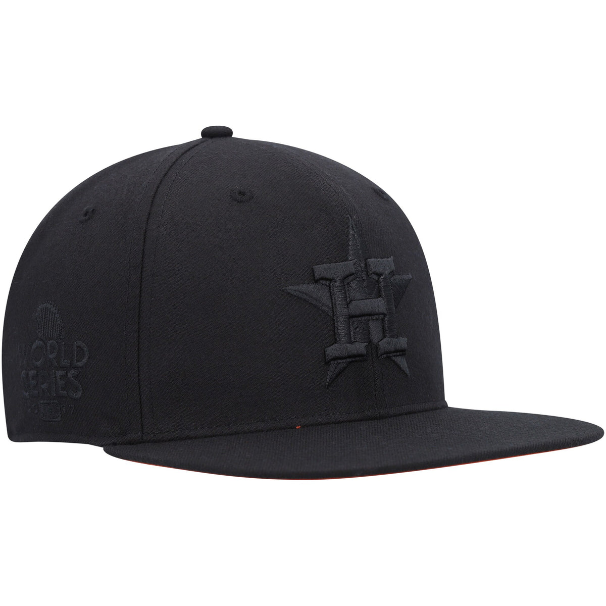 Houston Astros '47 Black on Black Sure Shot Captain Snapback Hat