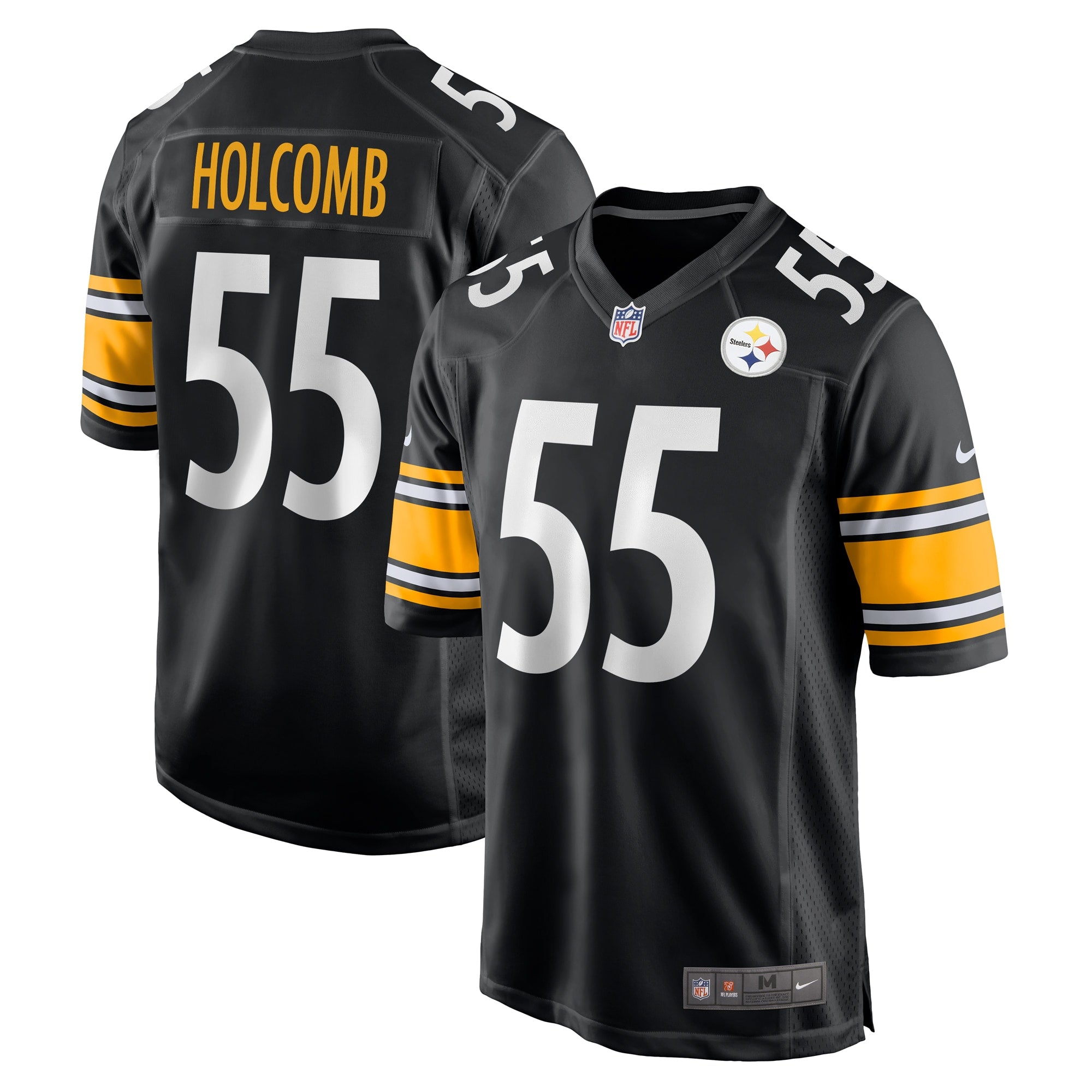 Cole Holcomb Pittsburgh Steelers Nike Game Player Jersey   Black