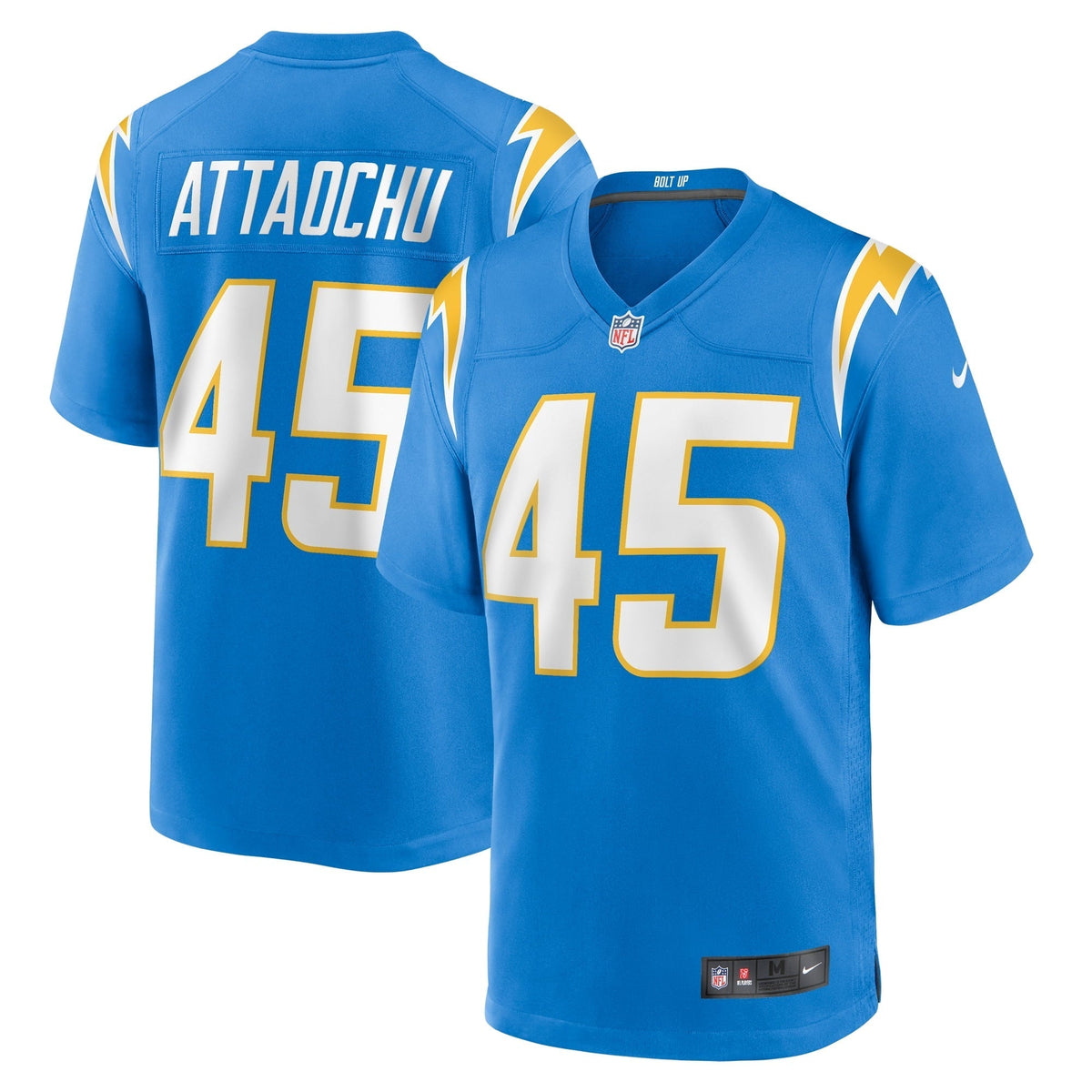 Men s Nike Jeremiah Attaochu Powder Blue Los Angeles Chargers Home Game Player Jersey