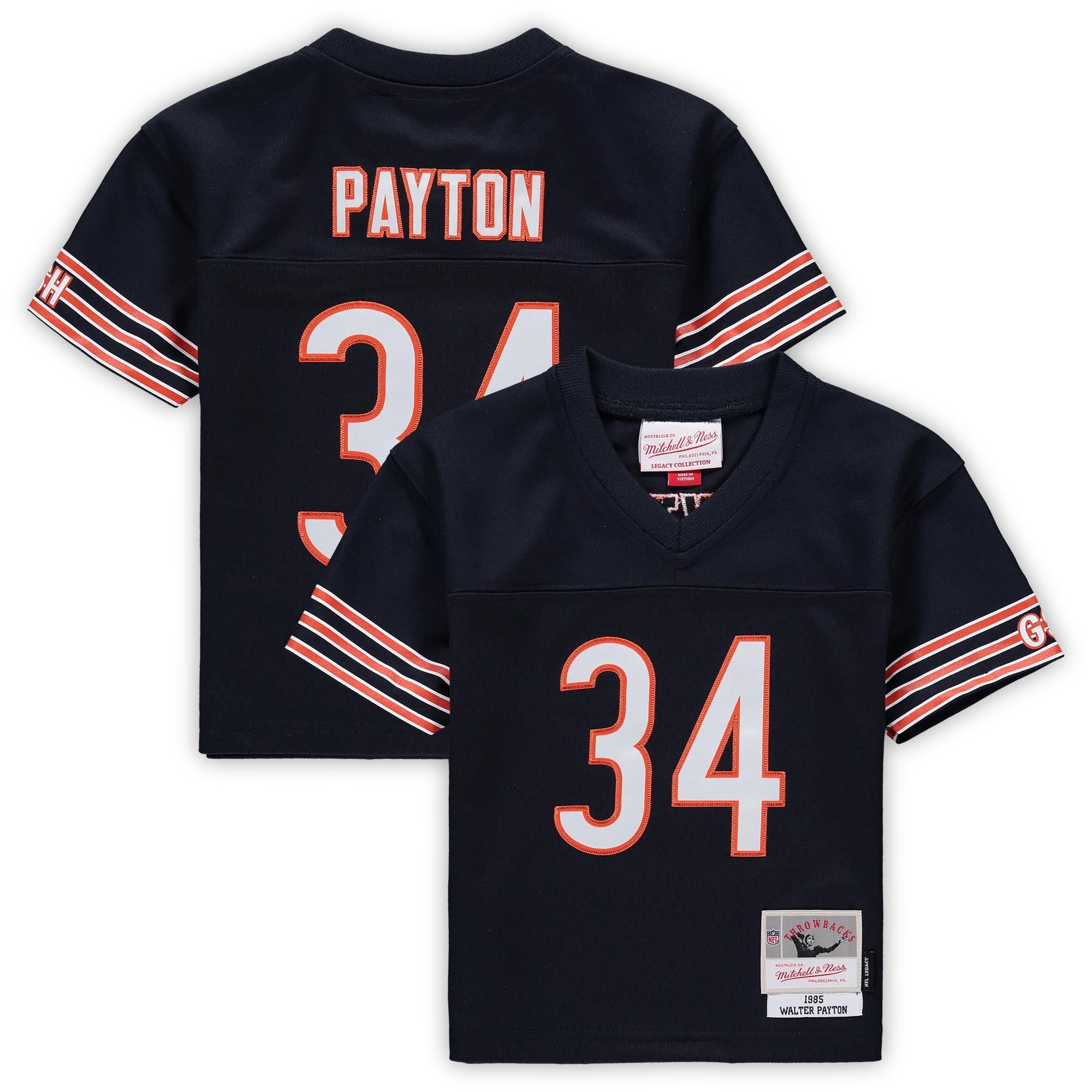 Walter Payton Chicago Bears Mitchell   Ness Toddler 1985 Retired Legacy Jersey   Navy
