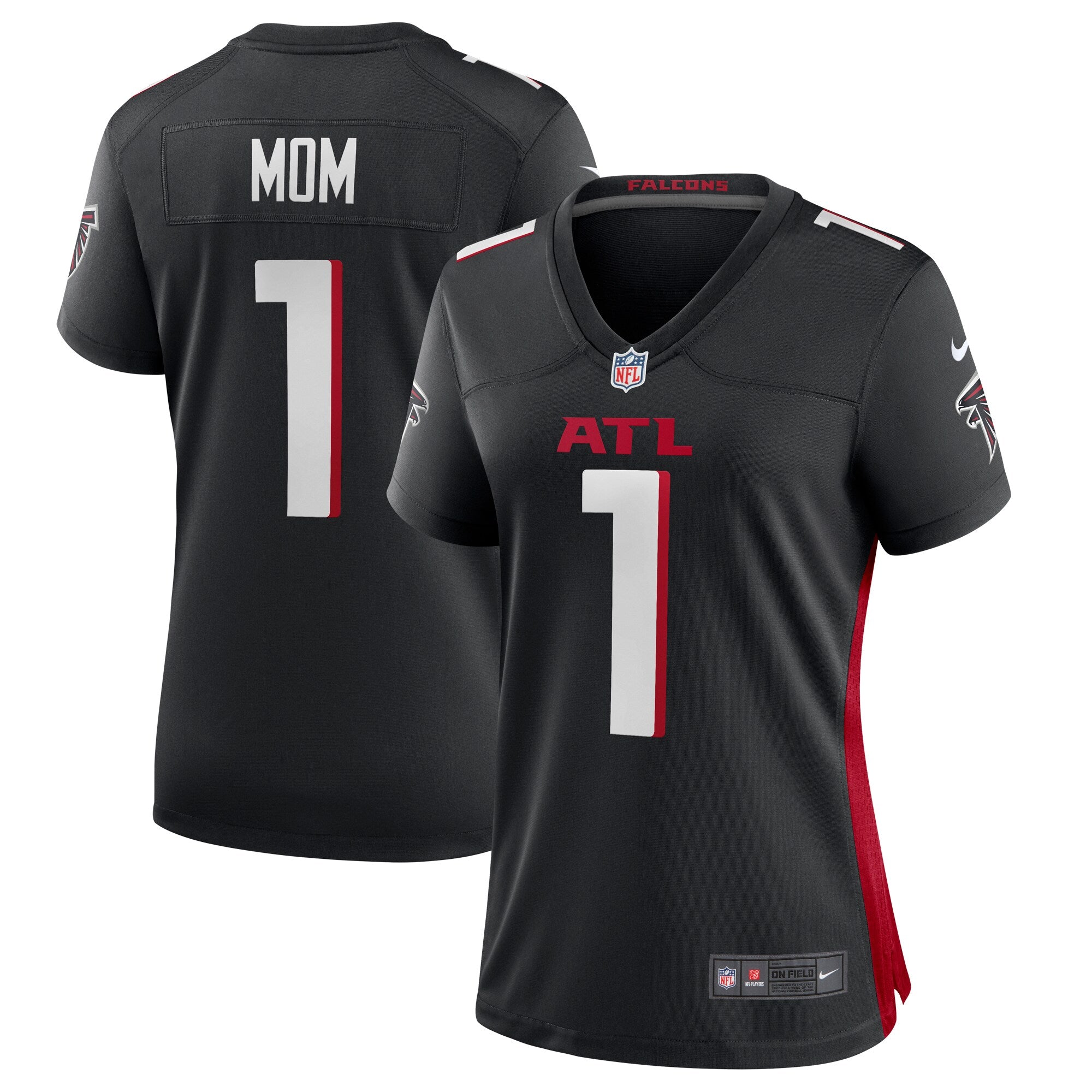 Number 1 Mom Atlanta Falcons Nike Women s Game Jersey   Black