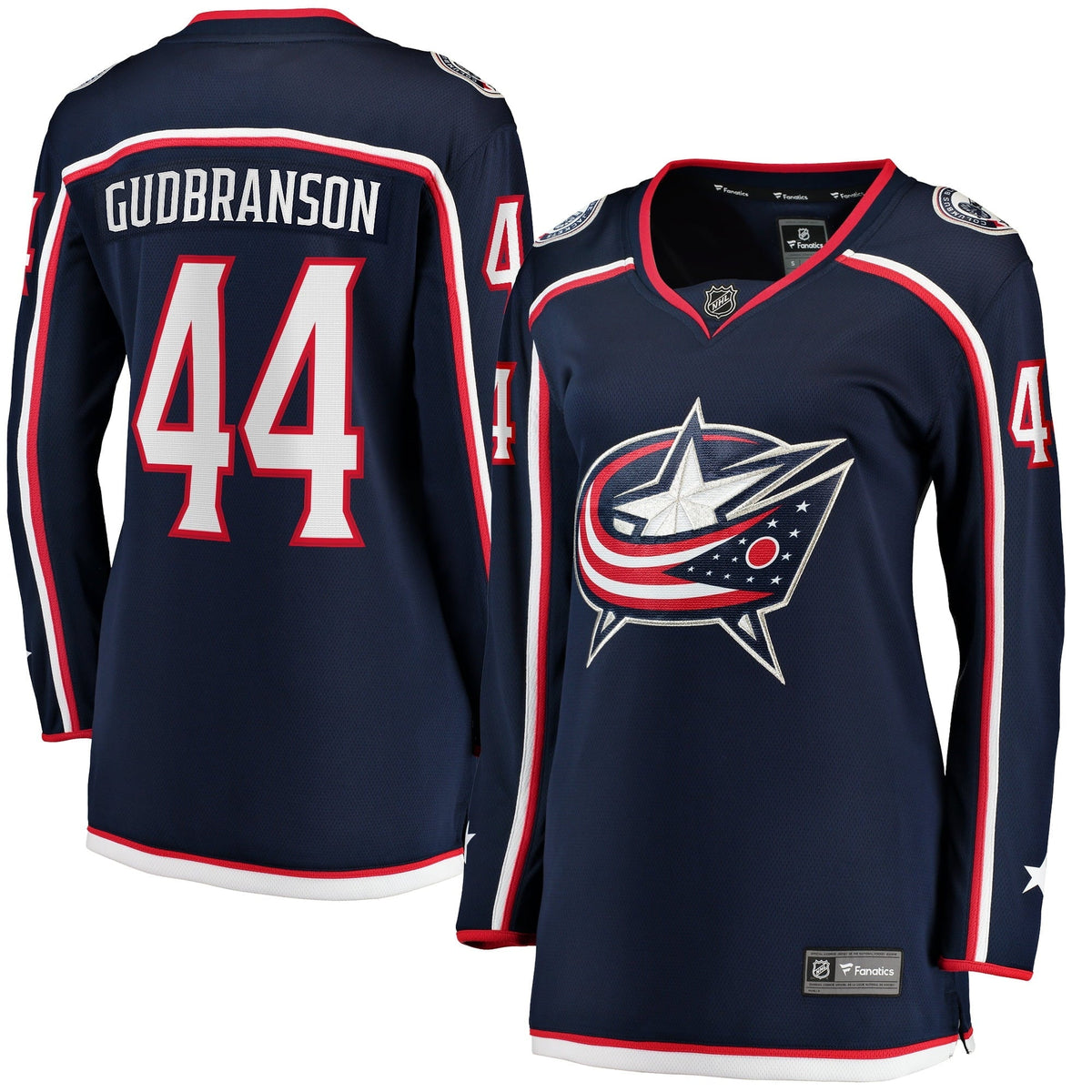 Women's Fanatics Branded Erik Gudbranson Navy Columbus Blue Jackets Home Breakaway Player Jersey