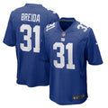 Men s Nike Matt Breida Royal New York Giants Game Jersey