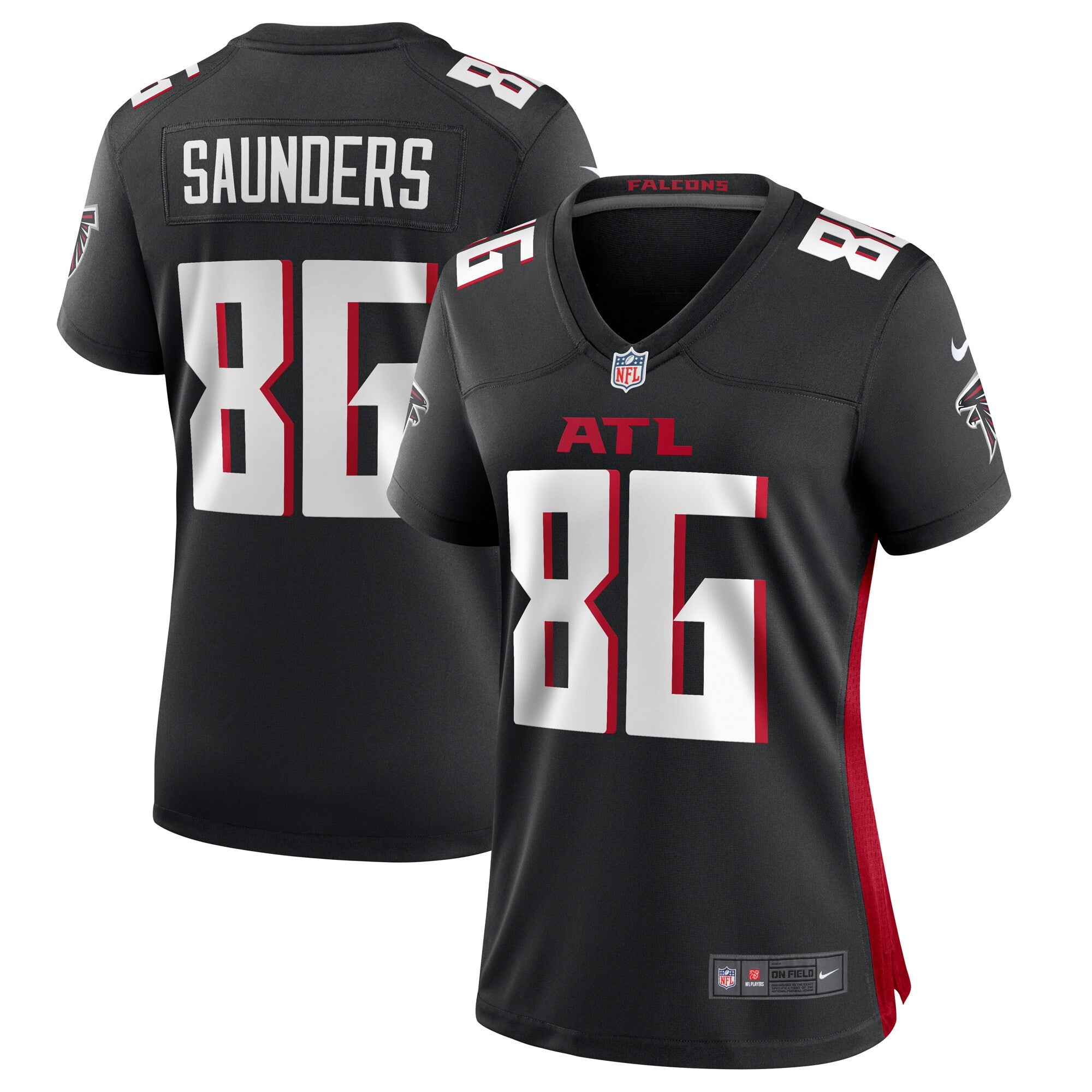 CJ Saunders Atlanta Falcons Nike Women s Team Game Jersey    Black