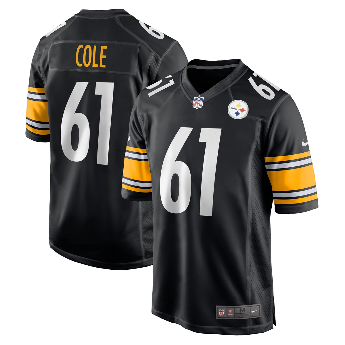 Mason Cole Pittsburgh Steelers Nike Game Player Jersey   Black