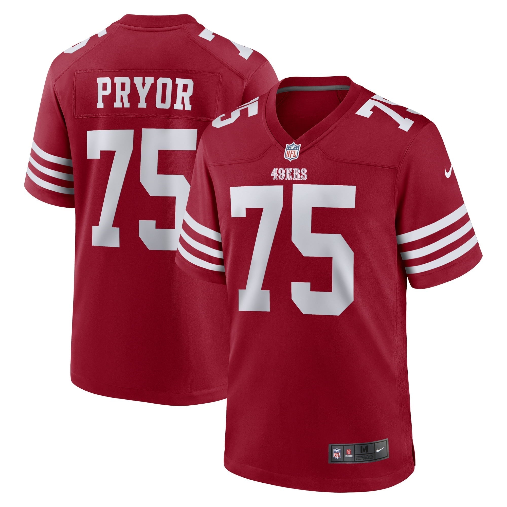 Men s Nike Matt Pryor Scarlet San Francisco 49ers Game Jersey