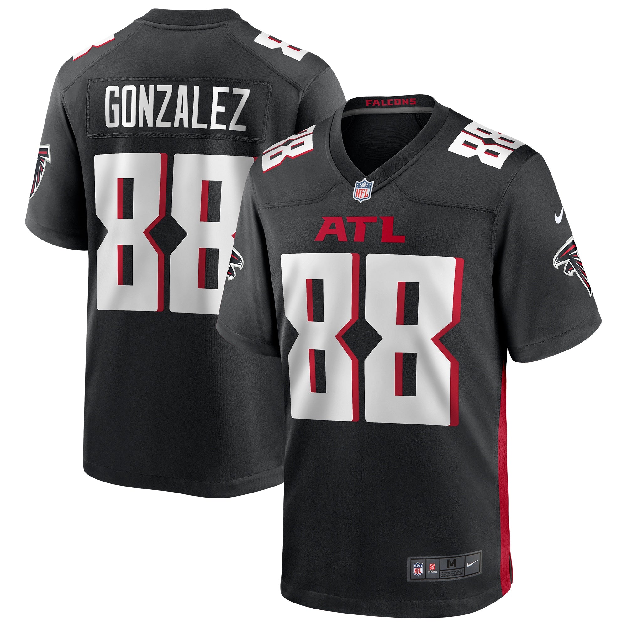 Tony Gonzalez Atlanta Falcons Nike Game Retired Player Jersey   Black