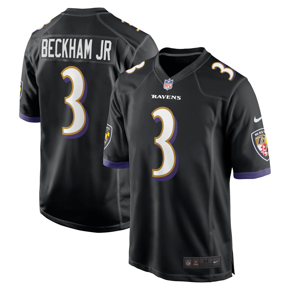 Odell Beckham Jr. Baltimore Ravens Nike Alternate Game Jersey   Black