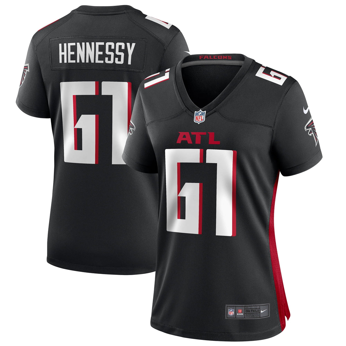 Women s Nike Matt Hennessy Black Atlanta Falcons Game Jersey