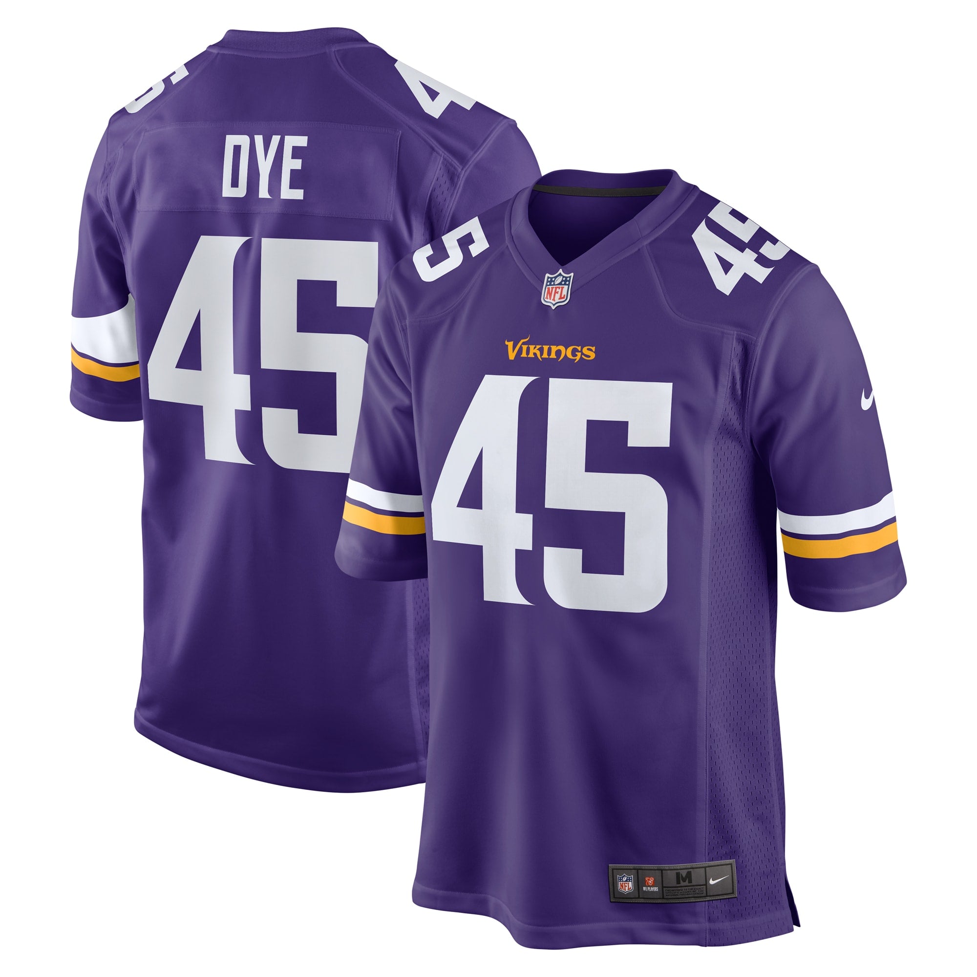 Troy Dye Minnesota Vikings Nike Game Jersey   Purple