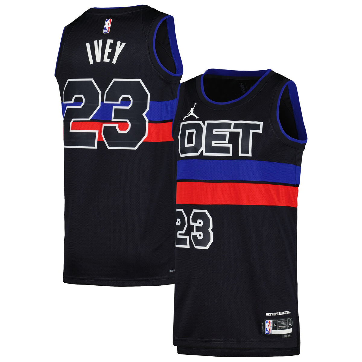 Jaden Ivey Detroit Pistons Jordans Brand Unisex Swingman Jersey - Statement Edition - Black