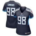 Jeffery Simmons Tennessee Titans Nike Women s Game Jersey   Navy