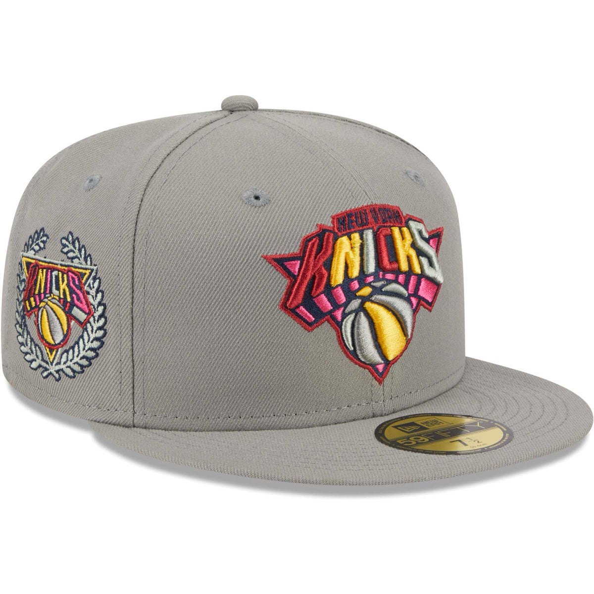 New York Knicks New Era Color Pack 59FIFTY Fitted Hat - Gray
