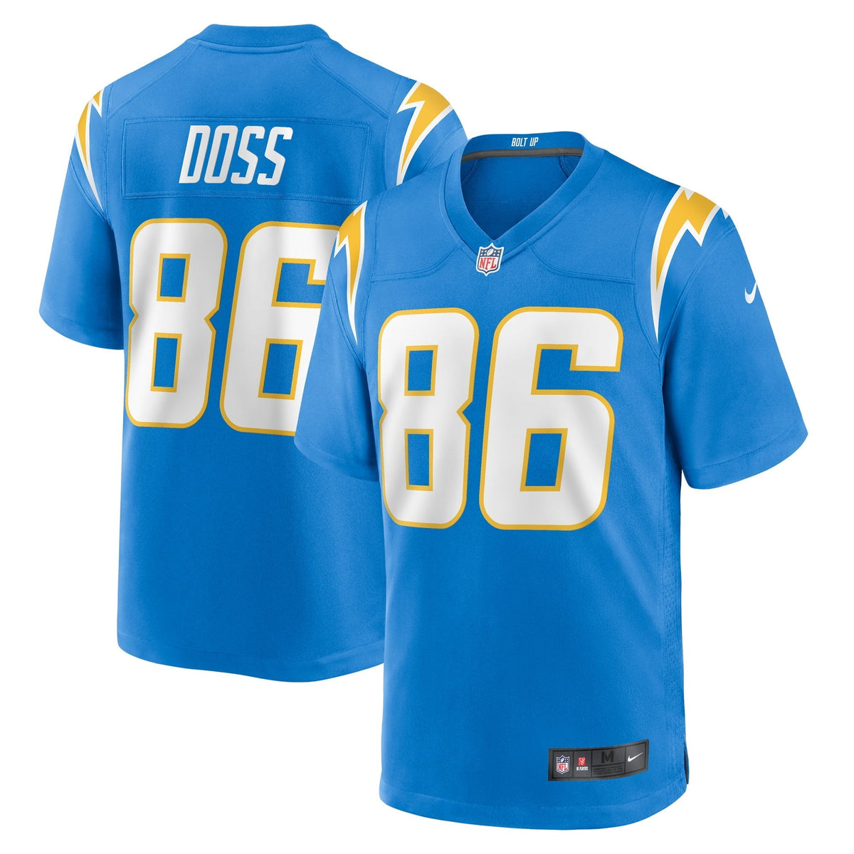 Men s Nike Keelan Doss Powder Blue Los Angeles Chargers Home Game Player Jersey