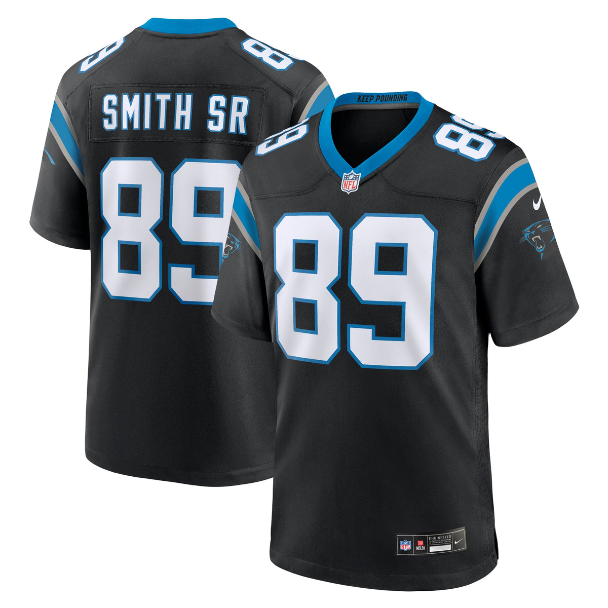 Steve Smith Sr. Carolina Panthers Nike Retired Player Game Jersey   Black