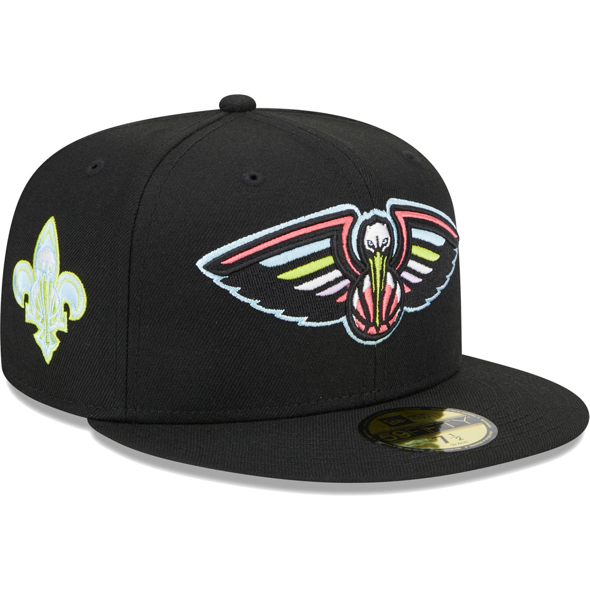 New Orleans Pelicans New Era Color Pack 59FIFTY Fitted Hat - Black