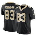 Men s New Orleans Saints Juwan Johnson Black 2023 Vapor Untouchable Limited  Stitched Jerseys