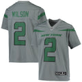 Zach Wilson New York Jets Nike Youth Inverted Team Game Jersey   Gray