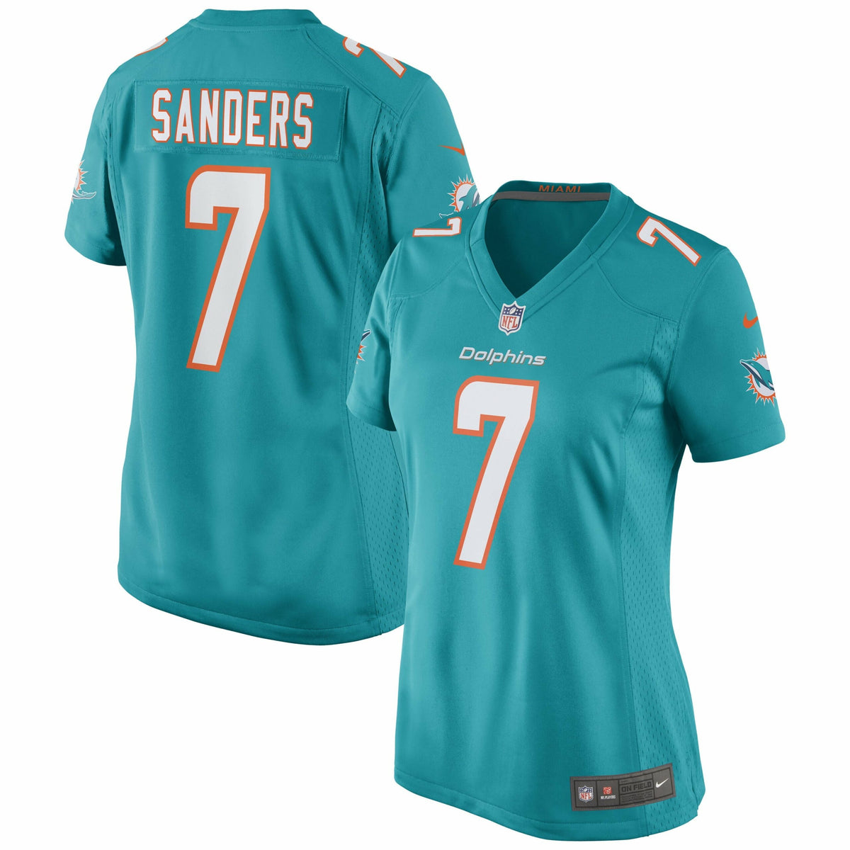 Women s Nike Jason Sanders Aqua Miami Dolphins Game Jersey