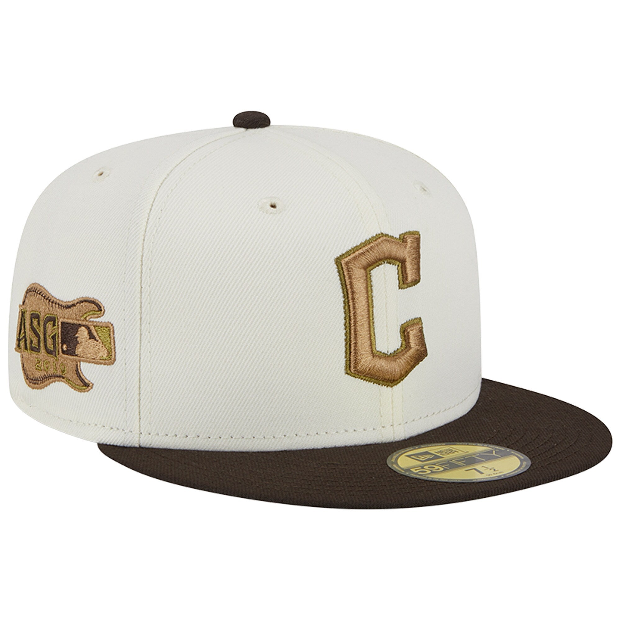 Cleveland Guardians New Era 2019 MLB All-Star Game 59FIFTY Fitted Hat - White/Brown