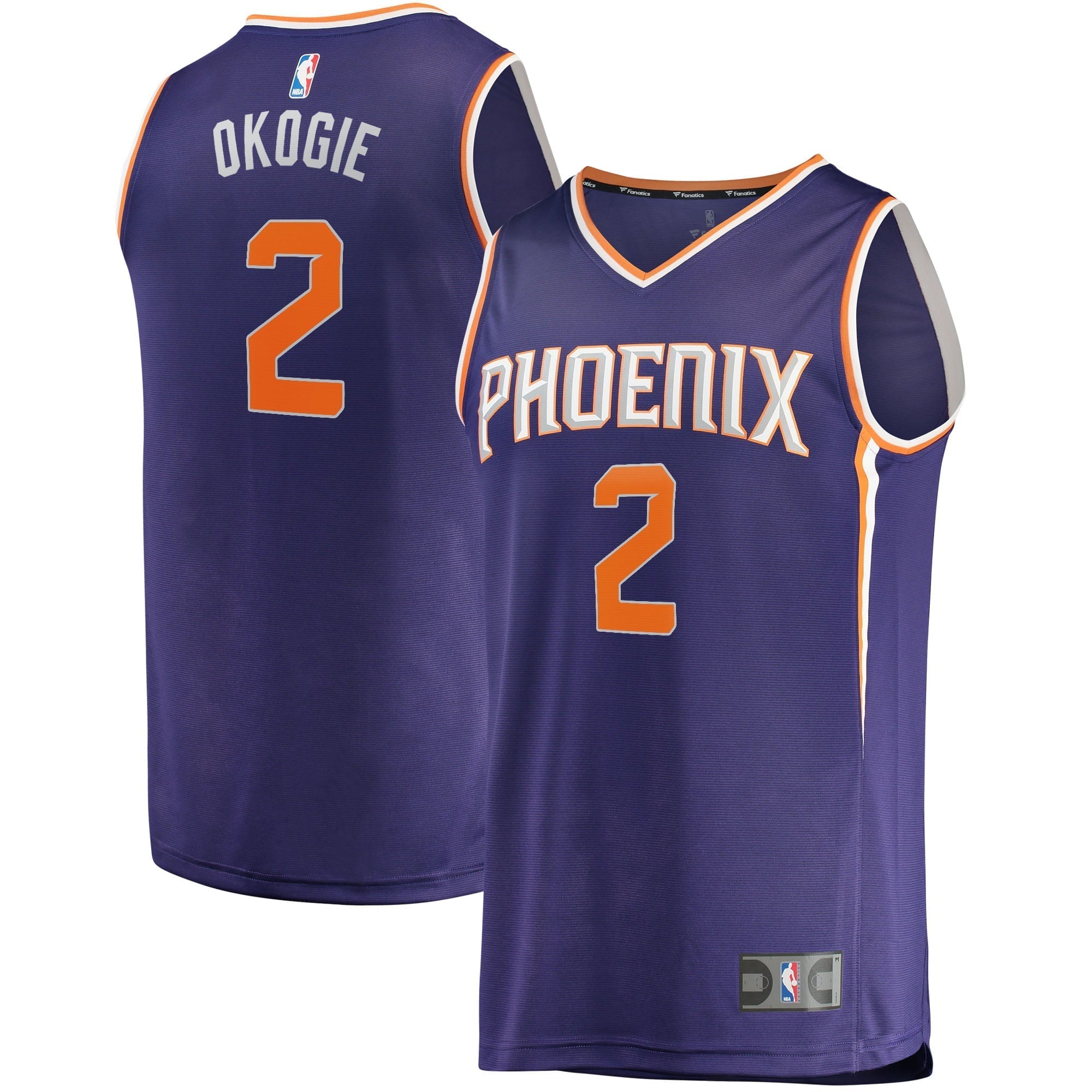 Men's Fanatics Branded Josh Okogie Purple Phoenix Suns Fast Break Replica Jersey - Icon Edition