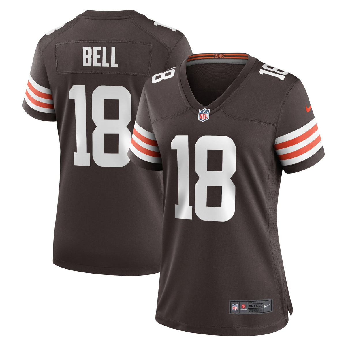 Women s Nike David Bell Brown Cleveland Browns Game Jersey