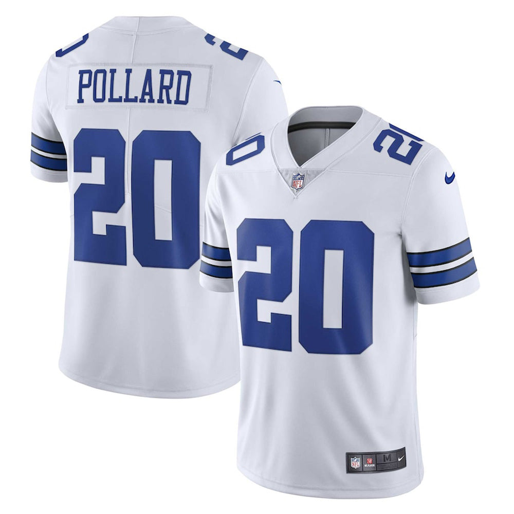 Youth Dallas Cowboys Tony Pollard Vapor Jersey   White