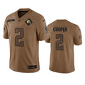 Men s Cleveland Browns Amari Cooper 2023 Brown Salute To Service Limited Stitched Jersey