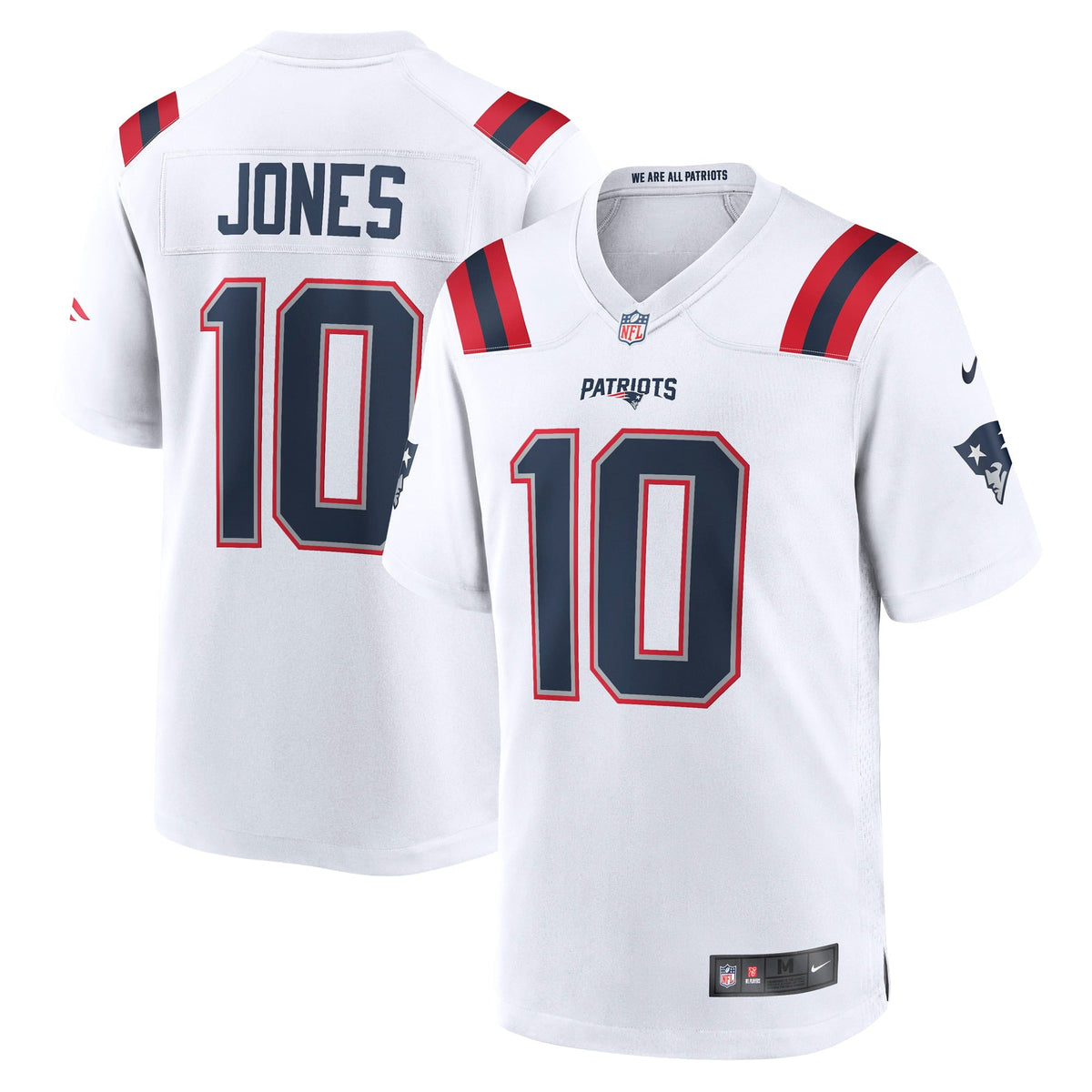 Men s Nike Mac Jones White New England Patriots Player Game Jersey