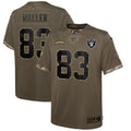 Darren Waller Las Vegas Raiders Nike Youth 2022 Salute To Service Player Limited Jersey   Olive