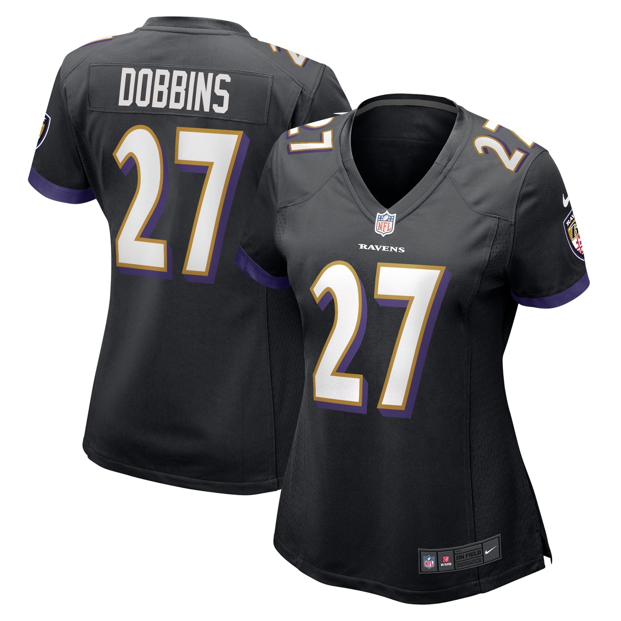 Women s Nike J.K. Dobbins Black Baltimore Ravens Game Jersey