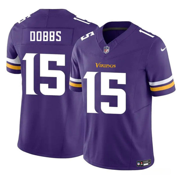 Men s Minnesota Vikings Josh Dobbs Purple 2023 Vapor Untouchable Limited Jerseys