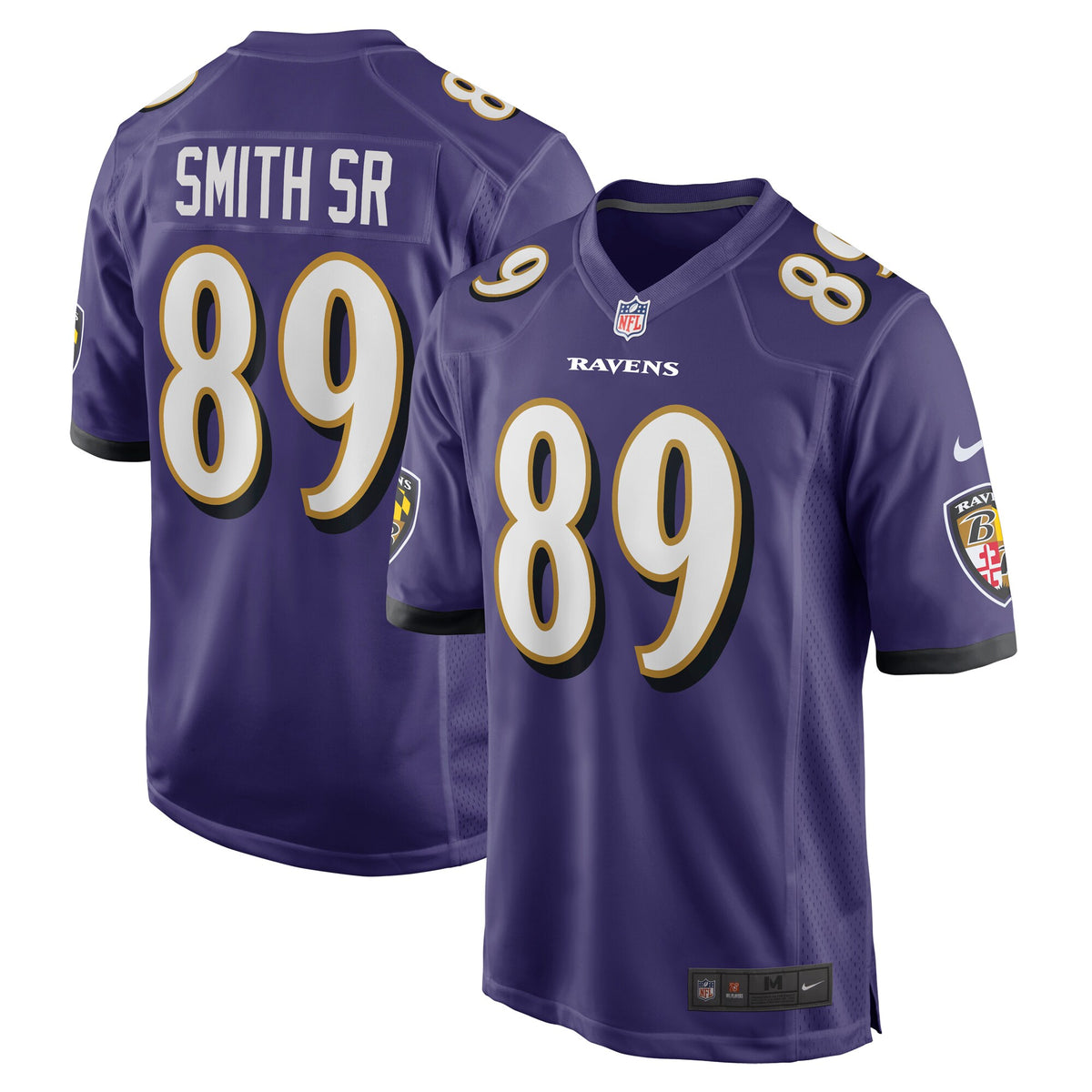 Steve Smith Sr. Baltimore Ravens Nike Retired Player Game Jersey   Purple
