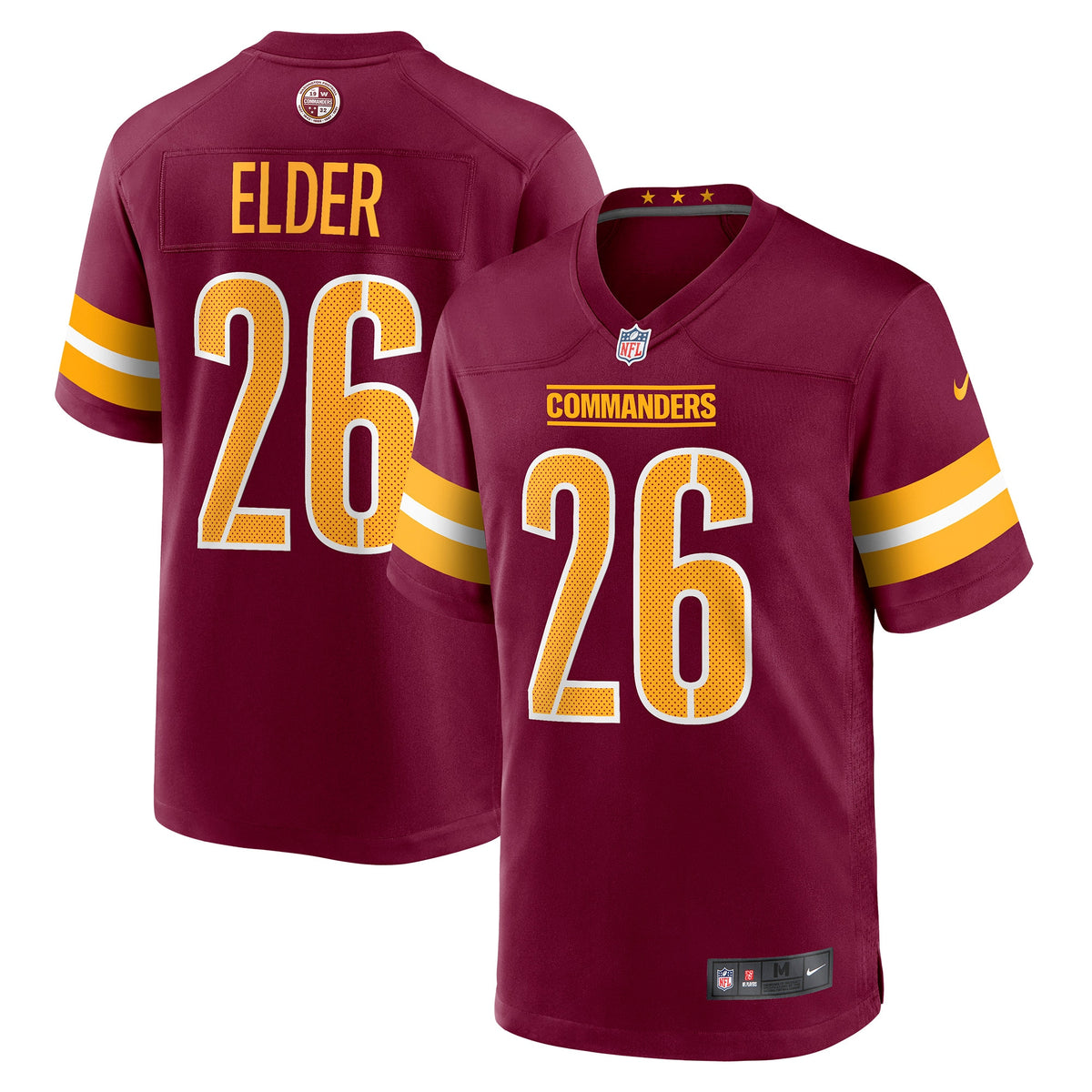 Corn Elder Washington Commanders Nike Game Jersey   Burgundy