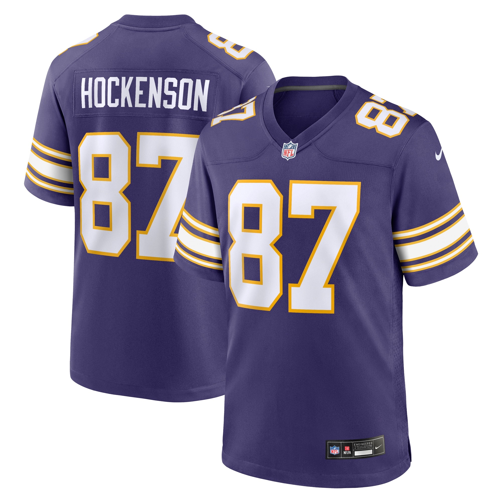 T.J. Hockenson Minnesota Vikings Nike Classic Player Game Jersey   Purple