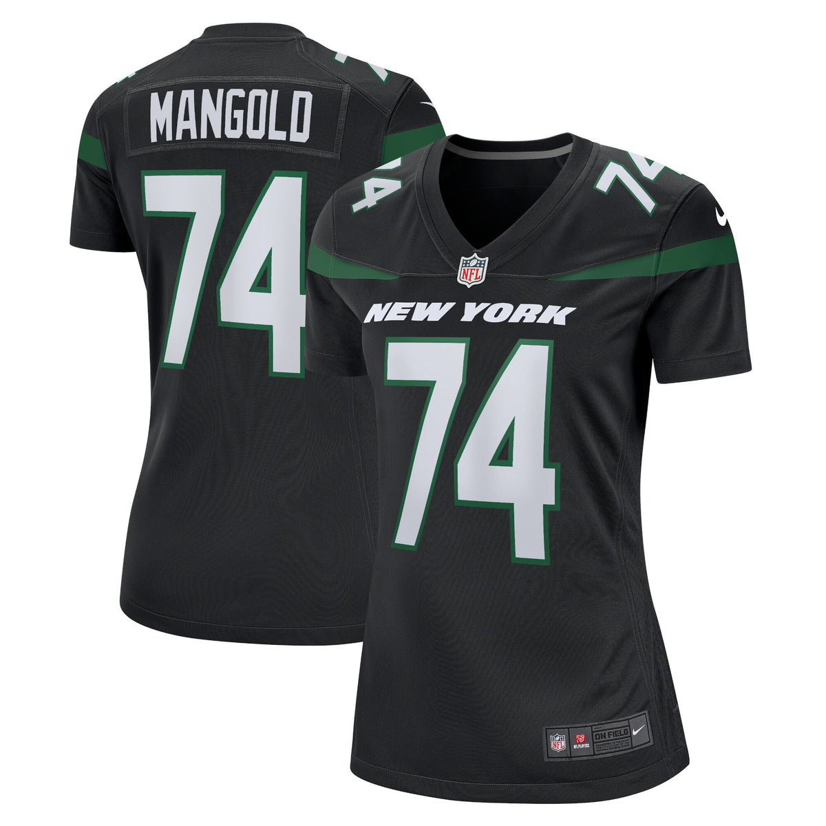 Nick Mangold New York Jets Nike Women s Retired Player Jersey   Black