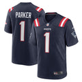 Men s Nike DeVante Parker Navy New England Patriots Game Jersey