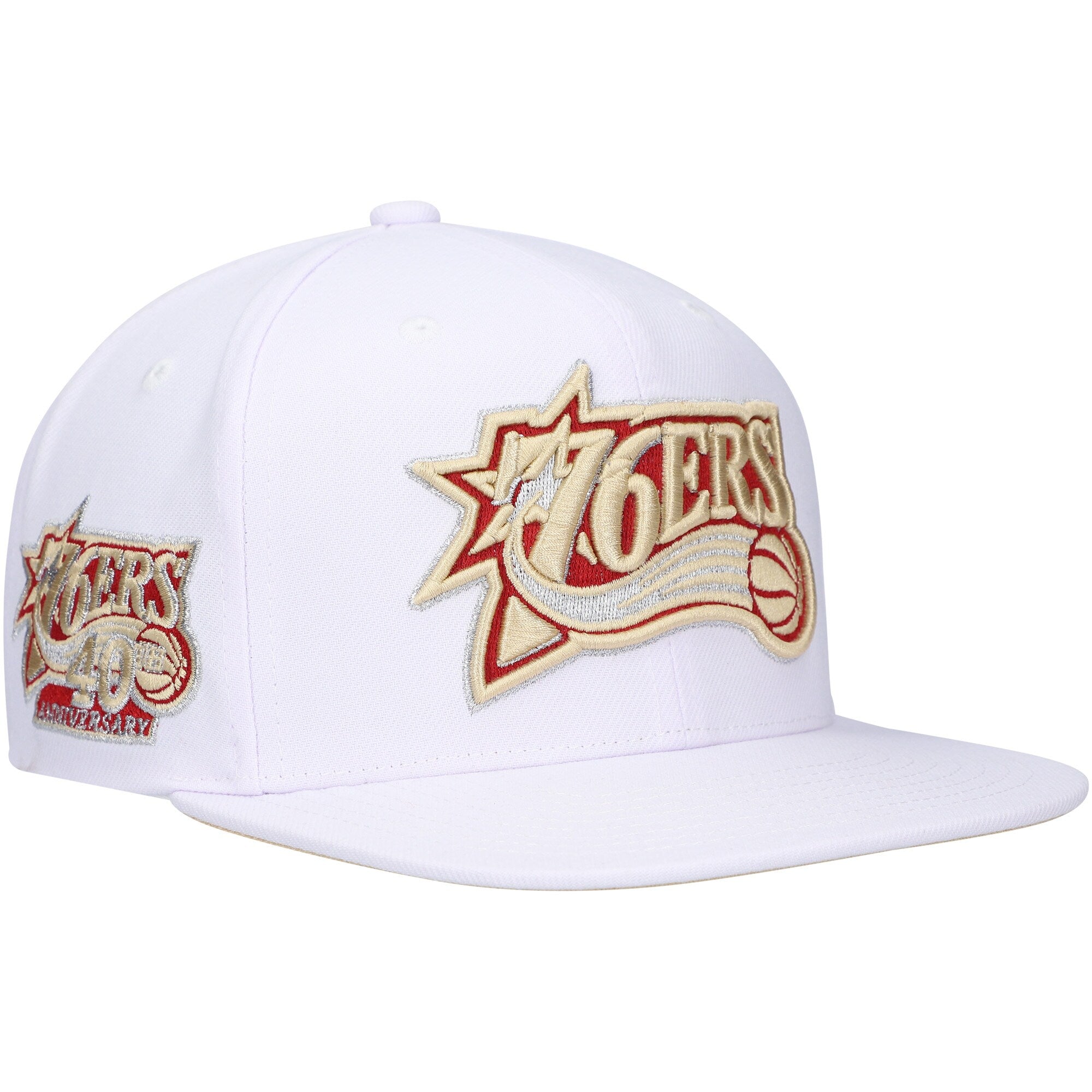 Philadelphia 76ers Mitchell & Ness Hardwood Classics SOUL Snapback Hat - White