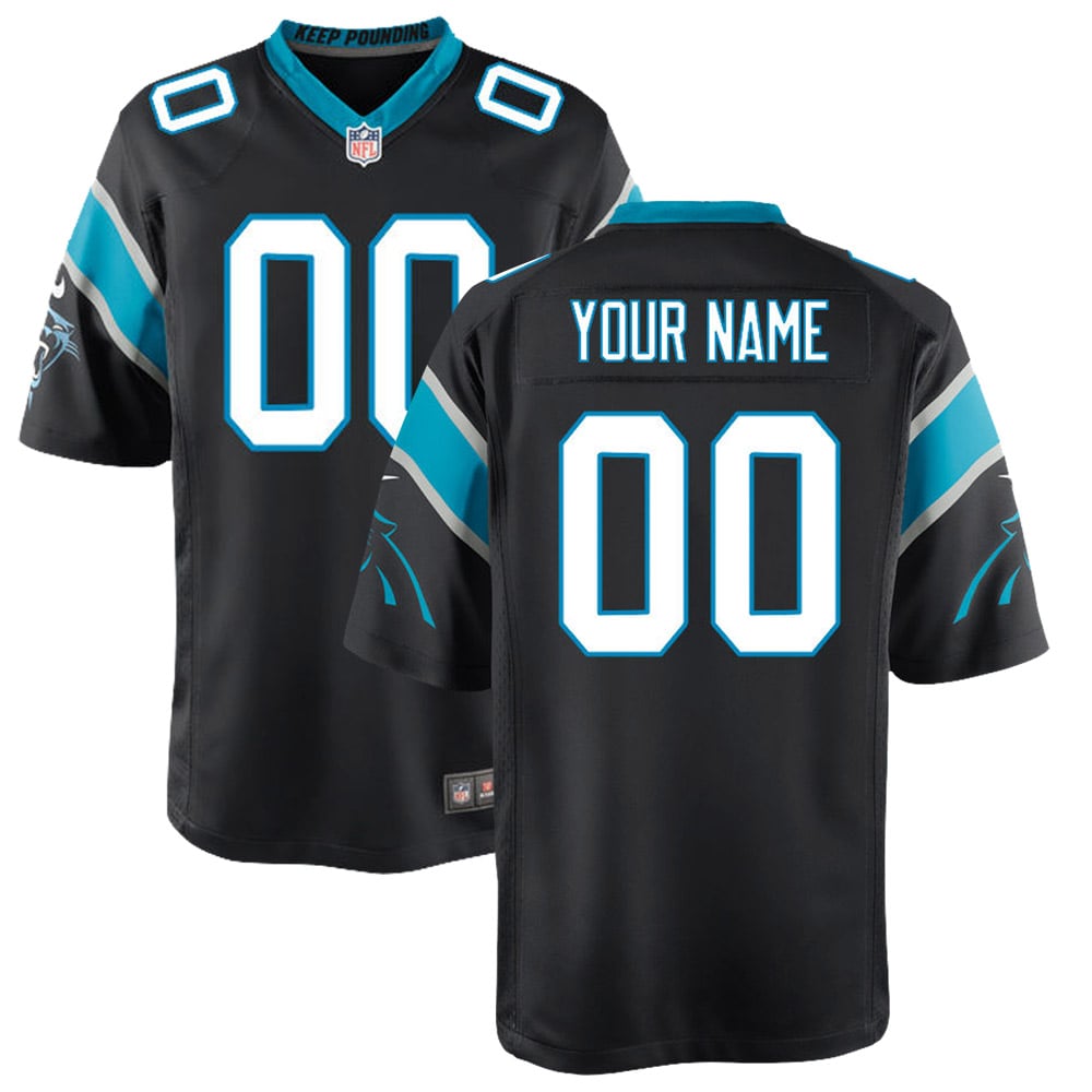 Carolina Panthers Nike Youth Custom Game Jersey   Black