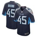 Kyron Brown Tennessee Titans Nike Home Game Player Jersey   Navy