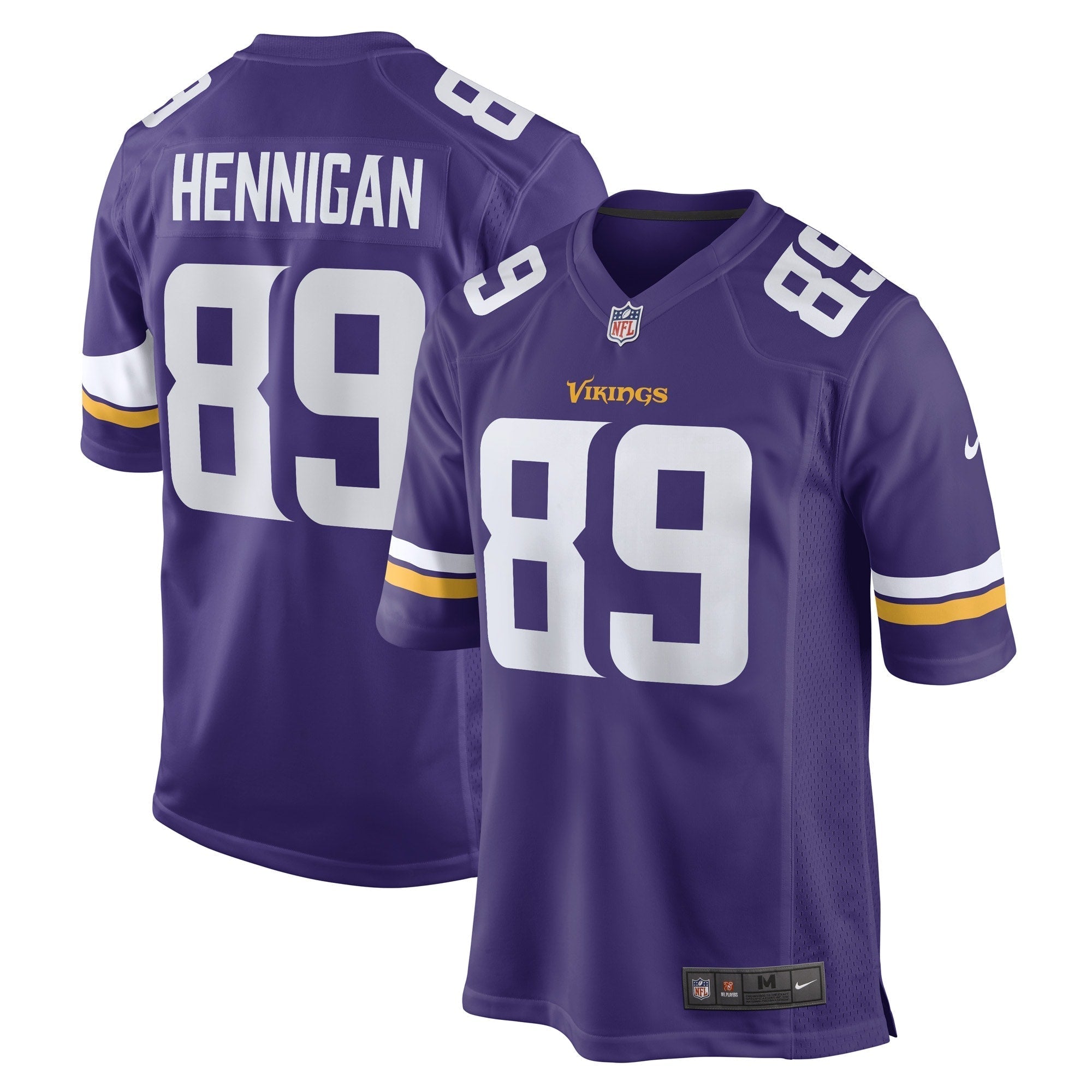 Men s Nike Thomas Hennigan Purple Minnesota Vikings Game Player Jersey