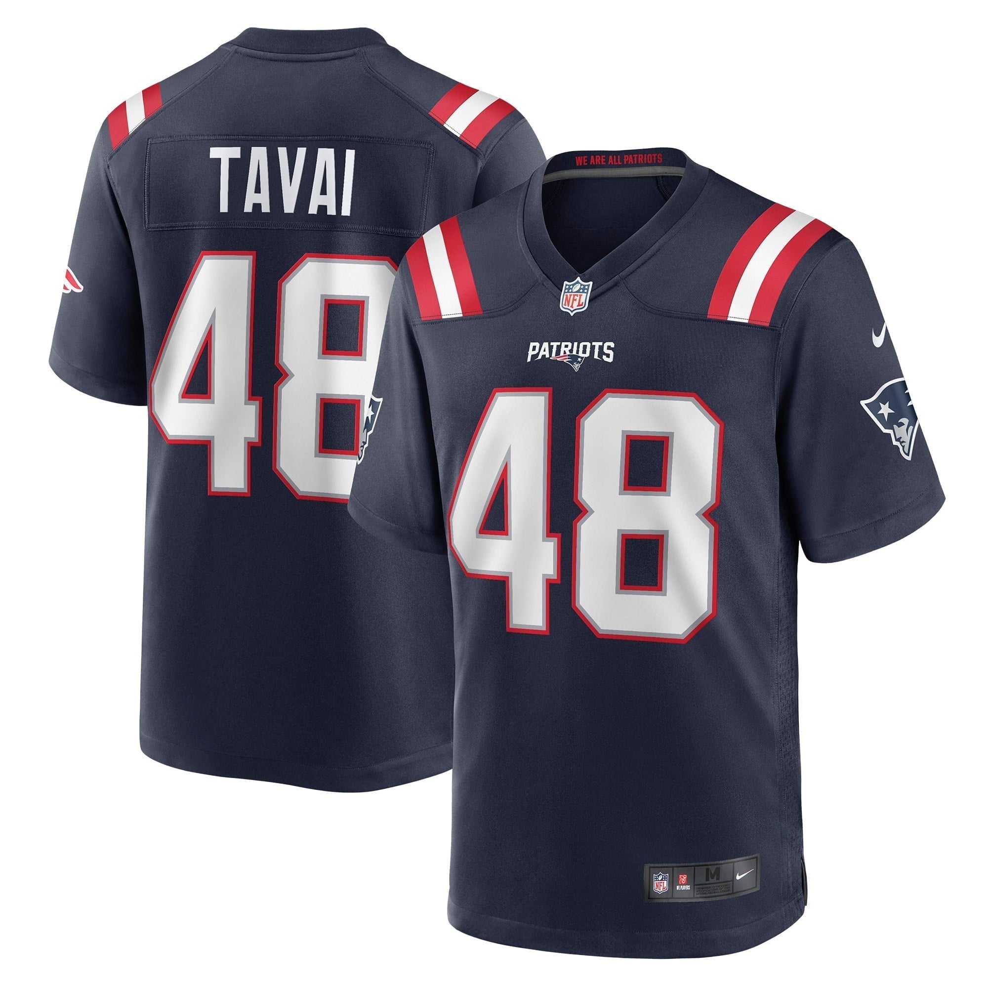 Men s Nike Jahlani Tavai Navy New England Patriots Game Player Jersey