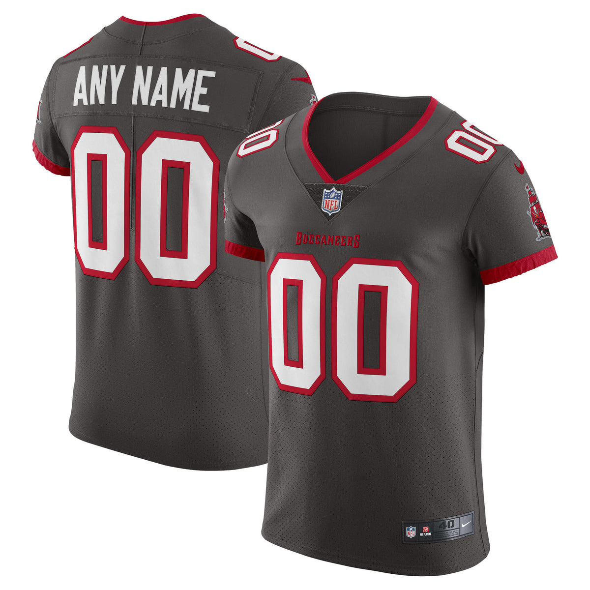Tampa Bay Buccaneers Nike Vapor Untouchable Elite Custom Alternate Jersey   Pewter
