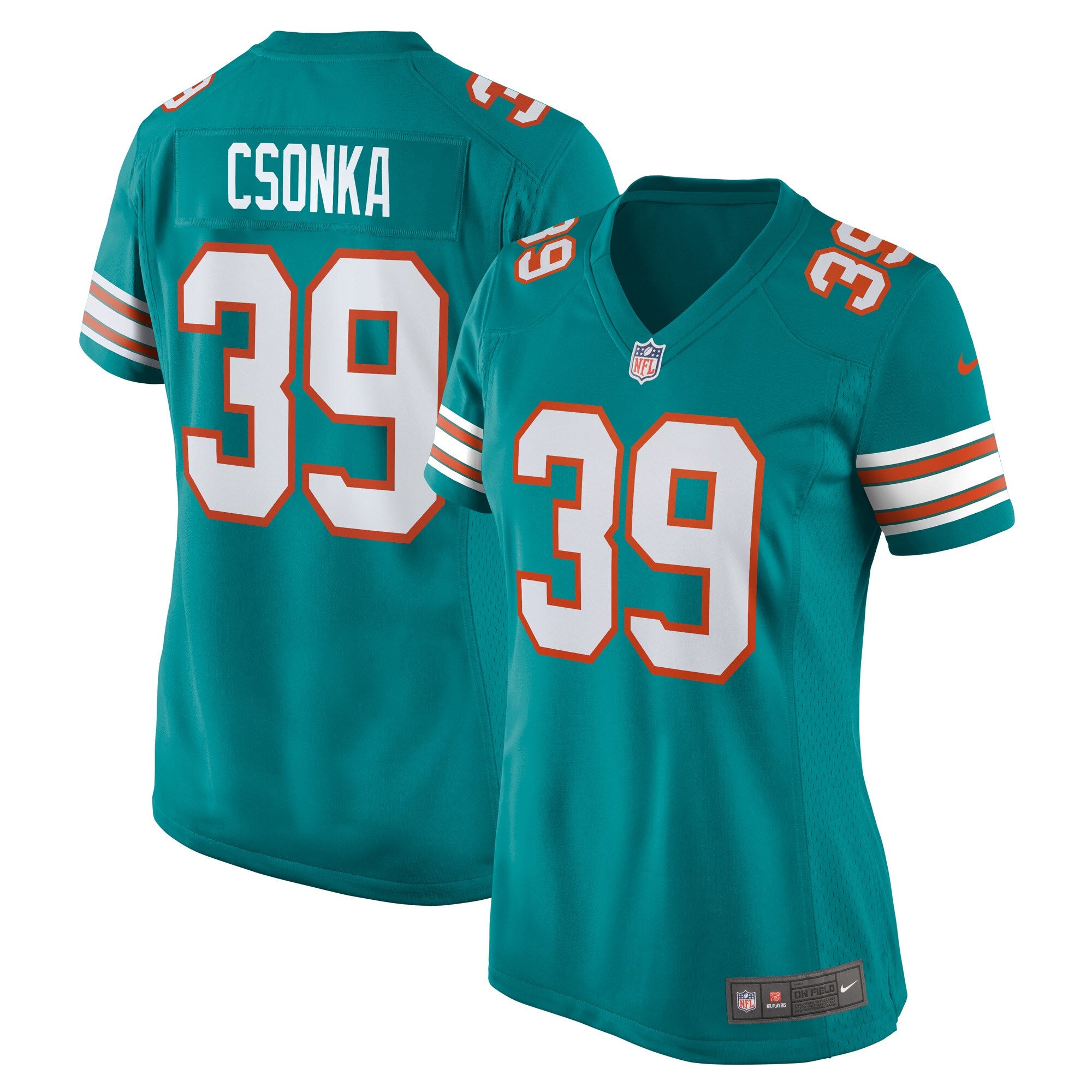 Larry Csonka Miami Dolphins Nike Women s Retired Player Jersey   Aqua