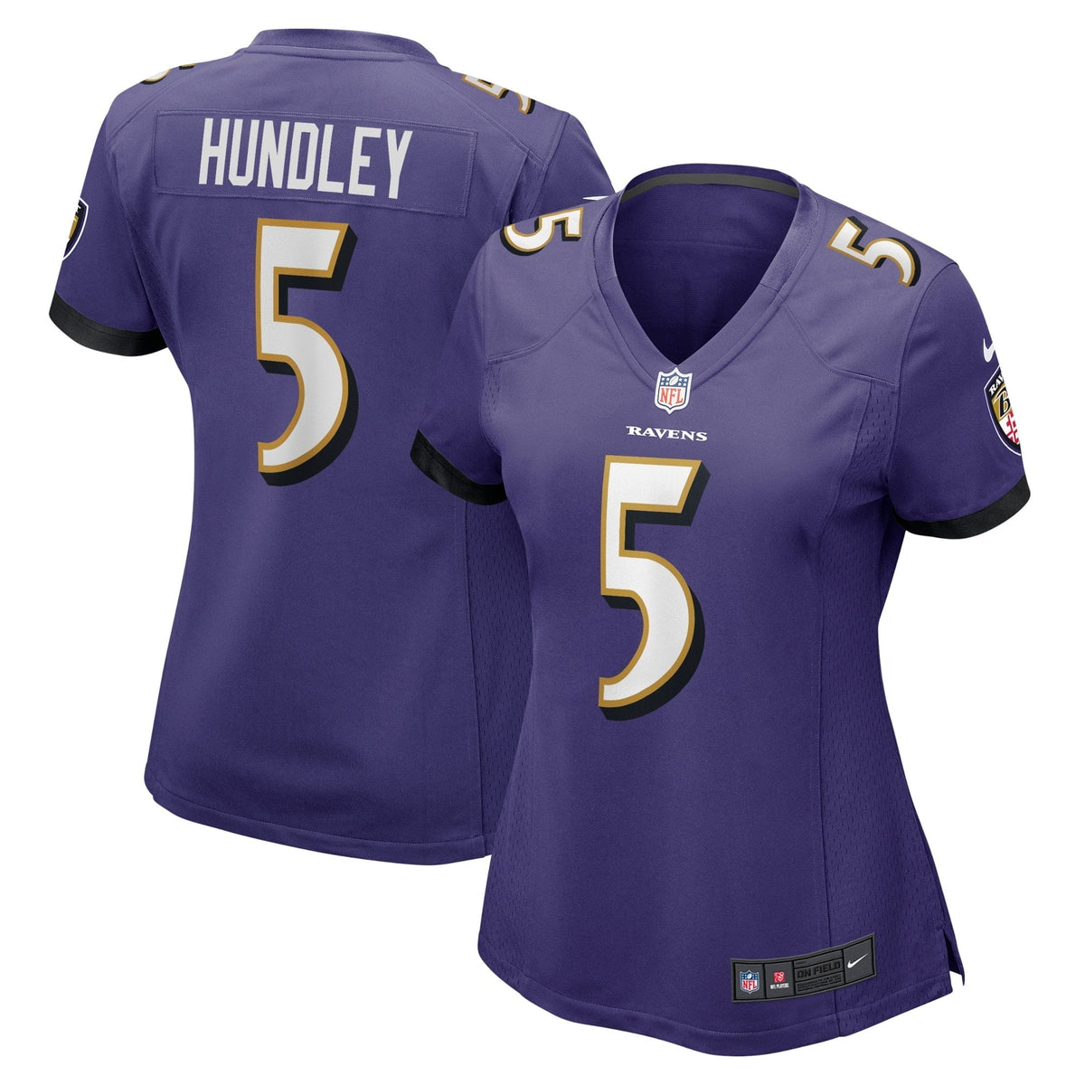 Women s Nike Brett Hundley Purple Baltimore Ravens Home Game Player Jersey